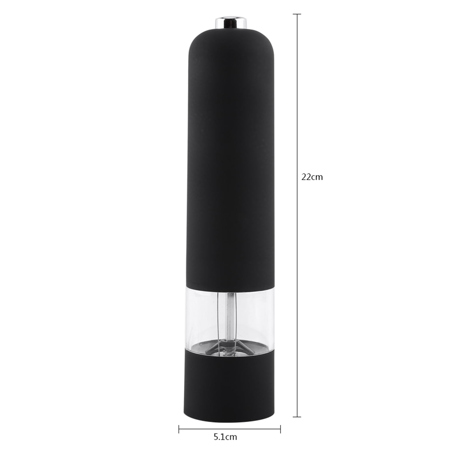 Gegong Fashion Black Electric Pepper He Rb Mill Salt Spice Grinder Muller Kitchen Tool Gadget New, Pepper Grinder, Kitchen Salt Grinder