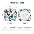thumbnail image 6 of Square Chair Cushions Cover, Butterfly print B Elastic Office Chair Cover for Dining Chairs with Ties and Removable Cover, Desk Chair Seat Cushion Protectors set of 4, 6 of 7