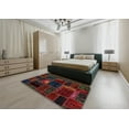 thumbnail image 5 of Ahgly Company Machine Washable Indoor Round Abstract Sepia Brown Area Rugs, 3' Round, 5 of 7