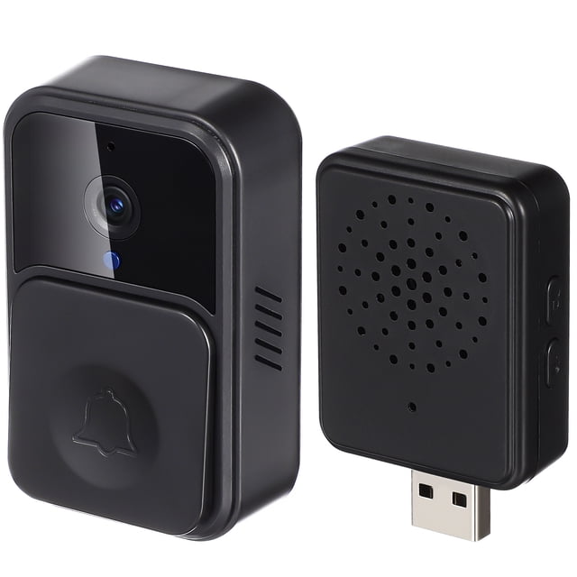 FELTECHELECTR Timbre inteligente inalámbrico con wifi, cámara de videoportero y monitoreo remoto de alta definición.