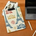 thumbnail image 6 of Eiffel Tower Fireworks Foldable Binder Folder Clipboard with Pen Slot Double Clips A4 Size File Storage, 6 of 8