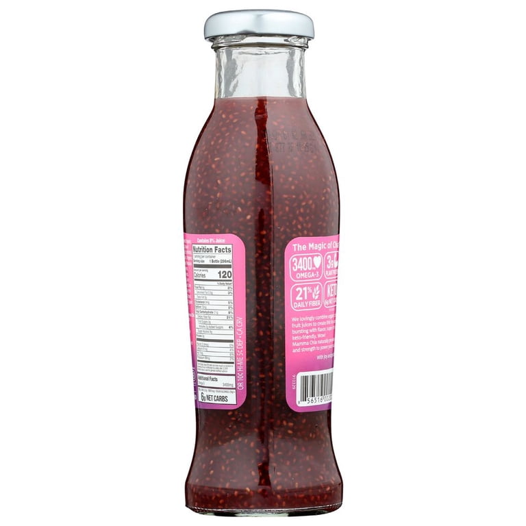 Mamma Chia Organic Raspberry Passion Beverage, 10 Oz, Pack of 12