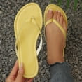 thumbnail image 5 of Women's Flip-Flop Sandals, Open-Toe Soft-Soled Beach Slippers, Comfortable All-Match Summer Footwear, 5 of 9