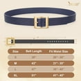 thumbnail image 5 of JASGOOD Women Fashion Leather Belts with Square Gold Buckle Waist Belt for Jeans Pants Dresses, 5 of 8