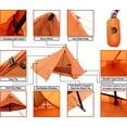 thumbnail image 5 of 1-Person Trekking Pole Tent for Backpacking, Ultralight No Pole Backpacking Tent, One Person Waterproof Hiking Tent for Camping, Lightweight Camping Tent for Scouts, Trekker by Underwood Aggregator, 5 of 5