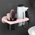 thumbnail image 4 of Soporte para secador de pelo, organizador de accesorios de baño, estante de esquina, soporte para secador de pelo, soporte para secador de pelo, Almacenamiento y organización del hogar Rosado Kearding HA004847-03, 4 of 6