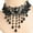 A7, variant on Gothic Black Lace Crystal Necklace Punk Dark Lolita Style Pearl Sexy Lace Cho_tu-A6