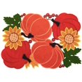 thumbnail image 1 of Sets de Table Citrouilles de Récolte Automne Ou Halloween, Broderie Appliquée 12 18 Pouces Lot de 4, 1 of 5