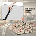 thumbnail image 5 of Renewold Countertop Appliance Cover for Toaster Oven with Accessory Pockets, Dust-Proof Stain-Resistant Home Kitchen Decor Fits Machine Up to 18.5 x 14.5 x 9 Inches, Mushroom Butterfly Floral, 5 of 7