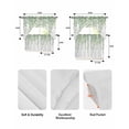 thumbnail image 5 of Eucalyptus Leaves Swag Curtains for Living Room/Bedroom Windows, Green Summer Botanical Weeping Kitchen Curtains and Valances Set 36 Inch Length, Light Filtering Swags Valance Curtain Panels, 5 of 5