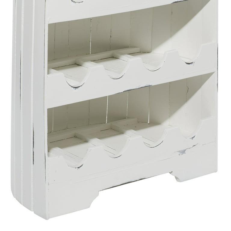 White wood wine online rack