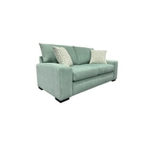 Porter Designs Clayton Modern Upholstered Loveseat - Teal
