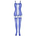 thumbnail image 2 of BONIXOOM Halloween Socks Semi-Opaque Thigh-High Nylon,SpandexTrouser Women'S Compression Socks Blue One Size, 2 of 9