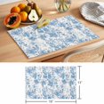 thumbnail image 6 of Abstract Off White Floral Placemats Set of 2, Watercolor Plants Flowers Leaf Non-Slip Place Mats Washable Table Mats for Kitchen Dining Table Decorations Indoor/Outdoor, 6 of 9