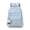 Light Blue, variant on Fashion Minimalist Solid PU Leather Backpack with Star Pendant, Multi-Pocket Student School Bag for Commute & Travel, Ideal Back to School Birthday Gift