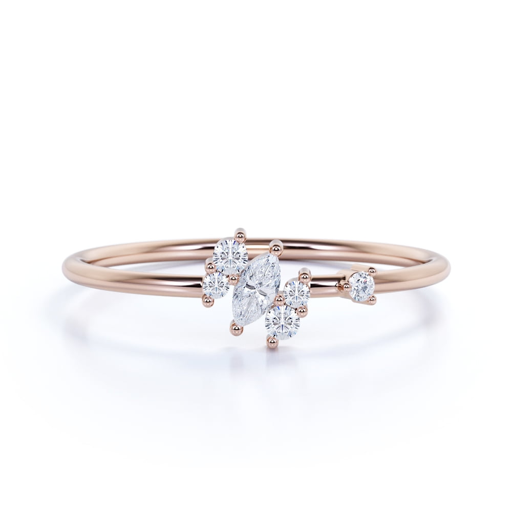 5 stone marquise diamond ring