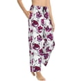 thumbnail image 2 of Daiia Tulips Flowers Women's Sleep Pant with Pockets and Drawstring,Pajama Pants-Medium, 2 of 9