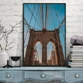 thumbnail image 3 of IDEA4WALL Framed Canvas Wall Art for Living Room, Bedroom Brooklyn Bridge and New York City Canvas Prints for Modern Home Decoration Ready to Hang, 3 of 4