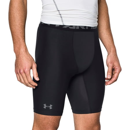 Men's Under Armour 1289568 HeatGear Armour Long Compression Shorts Black (Best Under Armour Compression Shorts)