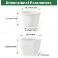 thumbnail image 5 of EFISPSS Self Watering Planters for Indoor Plants : 6 inch White Square Ceramic African Violet Self Watering Flower and Herb pots, 5 of 10