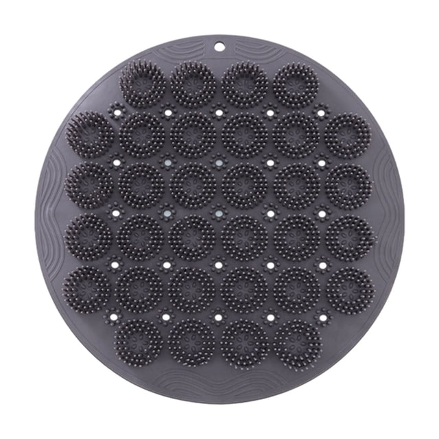 Shower Foot Brush and Body Massage Pad with Suction Buttons for Deep Cleansing Back Elbow Exfoliation