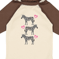 thumbnail image 4 of Inktastic Zebra Cute Safari Animal Girls Long Sleeve Baby Bodysuit, 4 of 5