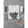 thumbnail image 3 of Triceratops Head With Triangle T-Shirt Men -Image by Shutterstock, Male 4X-Large, 3 of 4