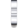 thumbnail image 3 of Womens 18K White Gold, 6.0mm Flat Comfort-Fit Wedding Band (sz 8), 3 of 3