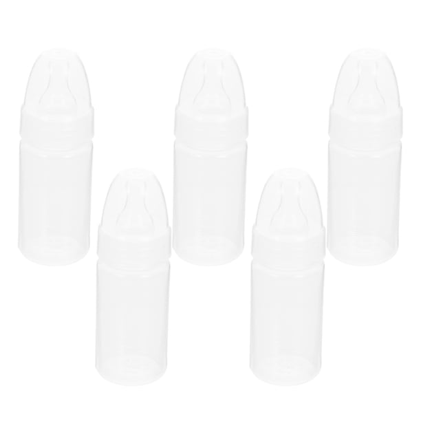 5pcs Convenientes Botellas de leche recién nacidos Bebés portátiles Botellas de leche (blanco)