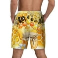 thumbnail image 4 of Goofa Honey Bee Printed Men's Swim Trunks Board Shorts Quick Dry Mens Swimming Trunks with Compression Liner,Breathable Fit Hawaii Beach Shorts-3X-Large, 4 of 9