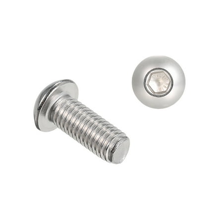 

A2 IS07380 304 Stainless Steel Hex Screw Socket Button Bolts Screws M8*20