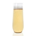 thumbnail image 2 of Smarty 9 oz. Clear Stemless Disposable Plastic Champagne Flutes 64ct, 2 of 6