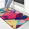 thumbnail image 4 of ONETECH Mix of Color Shapes Happy Artwork Front Door Mat Outdoor Entrance Doormat Entrance Mat for Home Entrance Outside Entry 19.68*47.24 in, 4 of 6