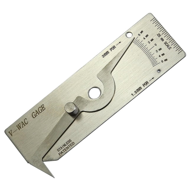 Medidor de Soldadura Riverweld Acero Inoxidable Métrico para Inspección y Verificación de Altura de