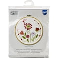 thumbnail image 2 of Vervaco Stamped Embroidery Kit 8" Round-Flowers, 2 of 3