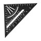 thumbnail image 4 of Transportador cuadrado de carpintero de aleación de aluminio, escalas transparentes, herramienta de carpintería, Regla de Ángulo Recto para proyectos pulgadas negro, 4 of 8