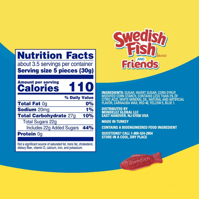 SWEDISH FISH and Friends Soft & Chewy Candy, 3.59 oz 