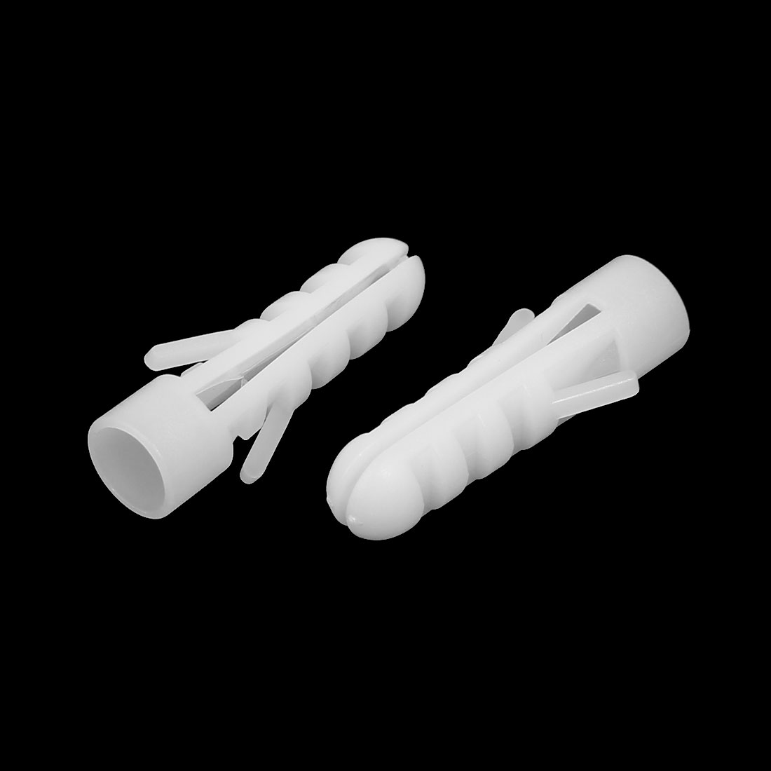 10mmx38mm Plastic Expansion Nail Plugs Wall Anchor Screw White 200pcs