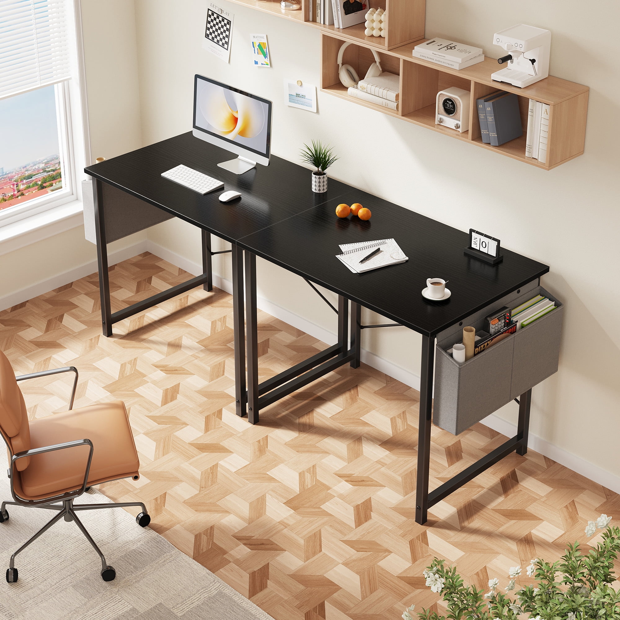 ategisデスク CONCETTA 31 Inch Computer Writing Desk with Storage Bag, Steel