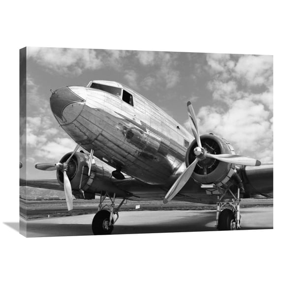 Global Gallery Anonymous,'DC-3 in air field, Arizona' Stretched Canvas Artwork