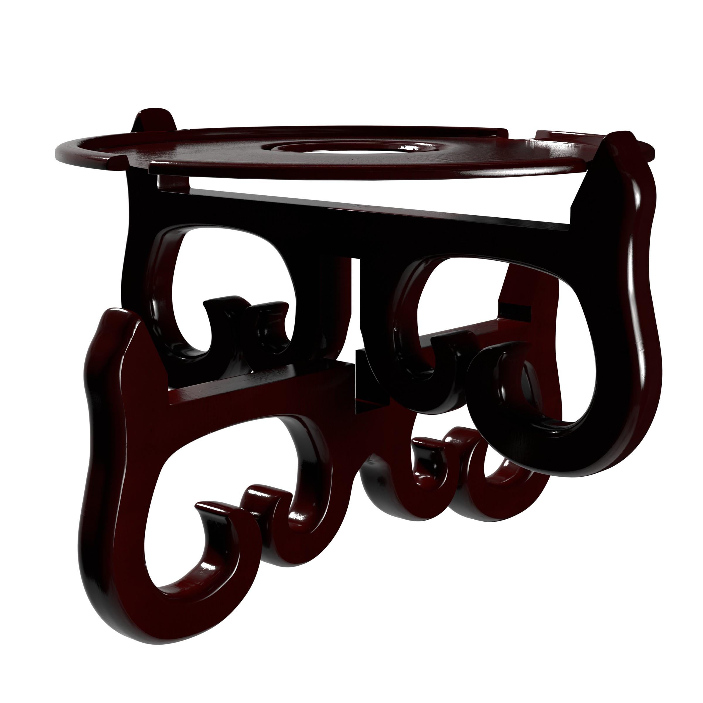 Red Lantern Fishbowl Cross Stand - Size 8.5 in. Base Diameter