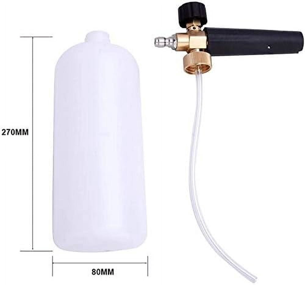 Heavy Duty Construction Foam Cannon, Environmentally Friendly Compact Size Multiple Use Cleaning Tool, Adjustable Spray Nozzle For Dense Foam Generation, Pressure Washer