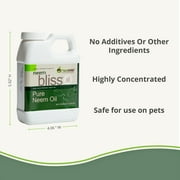 Plantonix Neem Bliss Oil 100% Pure Cold Pressed Neem Oil OMRI Listed - 64 Fl Oz
