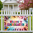 thumbnail image 5 of LUUFILx Welcome to Kindergarten Backdrop Banner Classroom Decorations School Party Supplies Kids Crayon Background Photography Props Pre-K Decor, 5 of 7