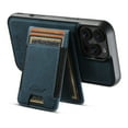 thumbnail image 3 of Dteck 2 in 1 Detachable Wallet Case for iPhone 16 Pro,Magnetic Leather Case with Removable Card Holder Wallet Compatible with MagSafe Shockproof Kickstand Back Cover,Blue, 3 of 7