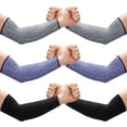 thumbnail image 1 of 3 Pairs 12.2 Inch Men's Level 5 Cut Resistant Protective Arm Sleeves, 1 of 5