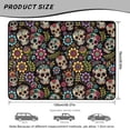 thumbnail image 7 of KUIFORTI Floral Skull Universal Car Trunk Mat Polyester Trunk Protective Mat Practical Auto Interior Accessories Easy to Clean Fits Most Sedan & SUV Car Cargo Liner, 7 of 7