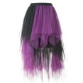 thumbnail image 2 of Elainilye Fashion Fairy Skirt Versatile Solid Color Short Skirt Mesh Skirt Multilayer Short Skirt,Purple, 2 of 3