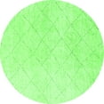 thumbnail image 1 of Ahgly Company Indoor Round Solid Green Modern Area Rugs, 3' Round, 1 of 4