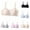 Pink 1PCS & Blue 1PCS & Black 1PCS & Grey 1PCS & Beige 1PCS, variant on Girls Bras 5 Pack Lightweight Wireless Microfiber Bras for Girls, Seamless Molded Everyday Bra